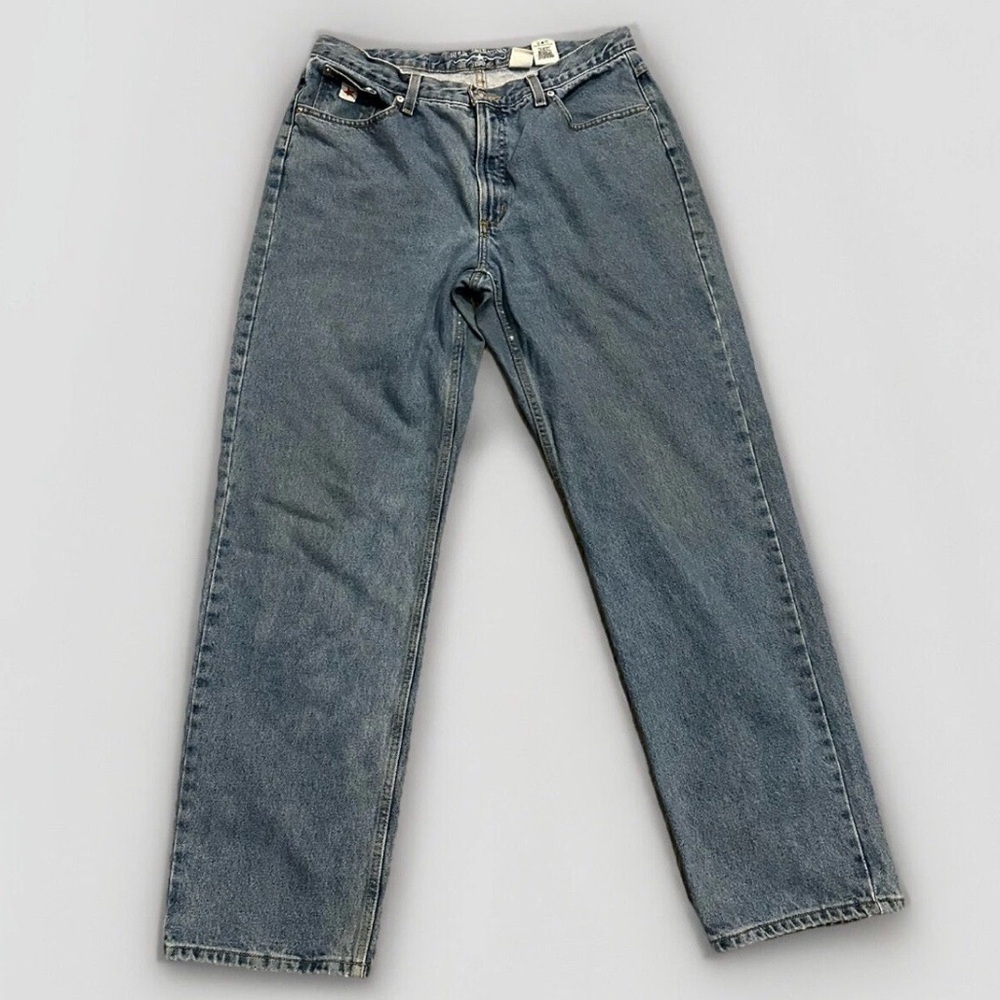 Vintage Rocky Mountain Rockies Relaxed High Rise Western Jeans Mom 17 L 90s 80s